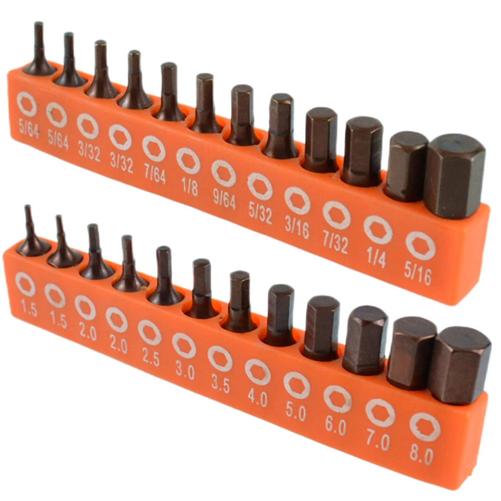 12/24 шт. магнитный набор шестигранных отверток 25-мм 1/4 дюйма с шестигранным хвостовиком для домашних проектов и рабочих площадок своими руками чарльз найт майнкрафт своими руками 15 веселых и простых проектов