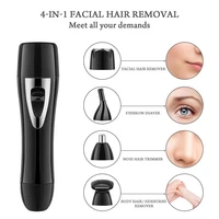 4 in 1 trimmer for intimate zones nasal epilator male female eyebrow clipper electric razor women nose nostril pubic hair shaver