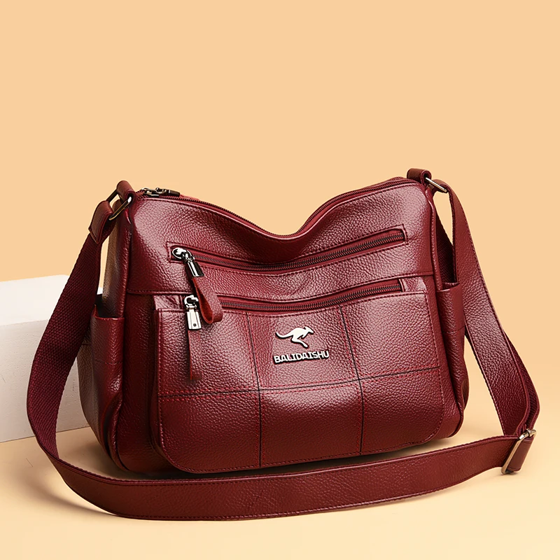 

Casual Shoulder Handbag for Women 2022 New Soft PU Leather Crossbody Bag Large Capacity Luxury Lady Purses and Handbags Sac