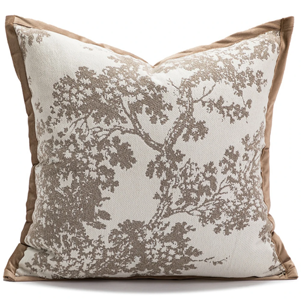 

Наволочки в стиле ретро из синели, роскошные дизайнерские Квадратные наволочки из жаккардовой ткани, для дома, гостиной, кровати, дивана, подушки, Декор