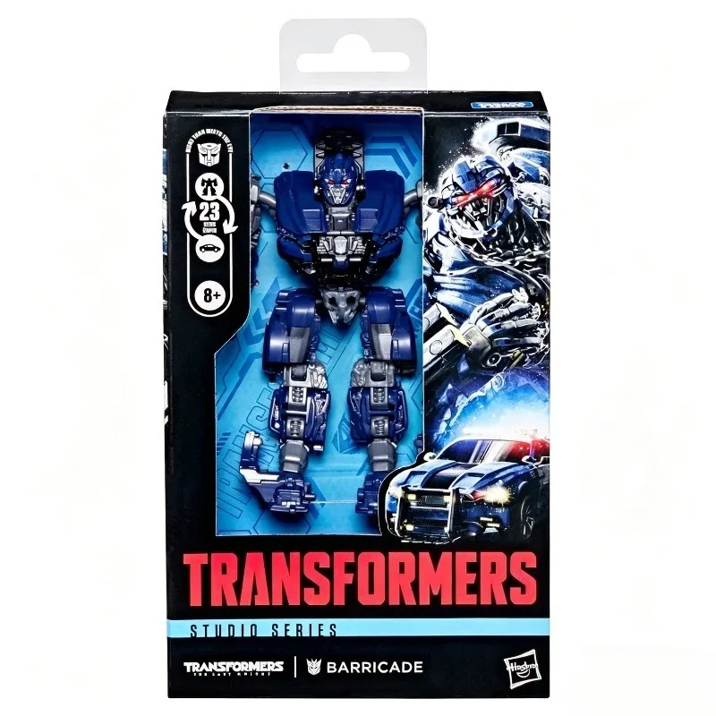 Фото В наличии: Коллекционная фигурка робота-трансформера Barricade класса Deluxe из серии Hasbro Transformers Classic Movie, подарок для хобби, декоративное украшение №3