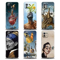 abstract art painting phone case for xiaomi poco x3 nfc x3 m3 f3 note 10 9t 11 11x 11t 10t 12 redmi 10 9a 9 9t 9c 5g tpu case
