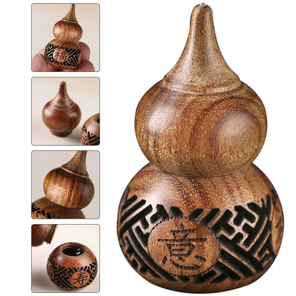 

Diffuser Air Gourd Lou Wu Ornament Aroma Bottle Wooden Bead Wood Calabash Decorative Mini Aromatherapy Sachet Freshener Desk