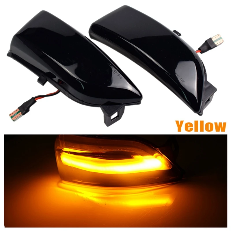 Динамический сигнал поворота дневной индикатор мигающие огни зеркальные для Ford