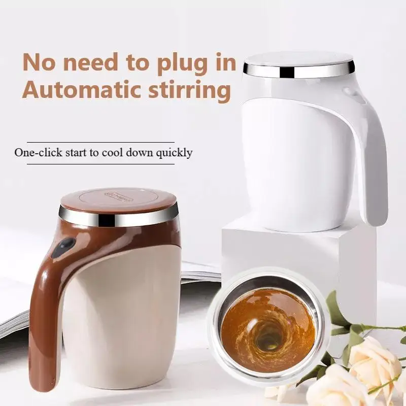 

Rechargeable Model Automatic Stirring Cup Coffee Cup High Value Electric Stirring Cup Lazy Milkshake Rotating Magnetic Water Cup