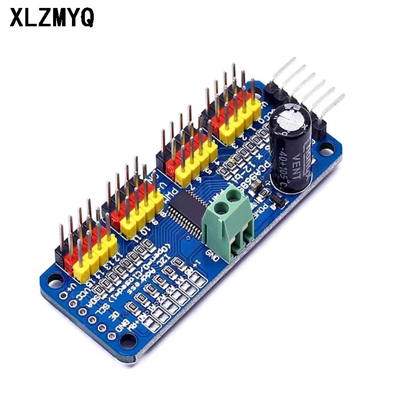 PCA9685 PWM плата драйвера двигателя 16 каналов 12 бит модуль Сервомотора I2C IIC для MG90S SG90