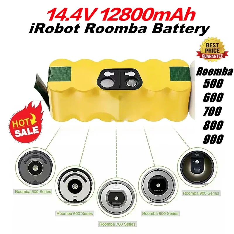 Сменный аккумулятор NI-Mh 14 4 В 12 8 Ач для iRobot Roomba 500 600 700 800 серии 555 560 580 620 630 650 760 770 780 790