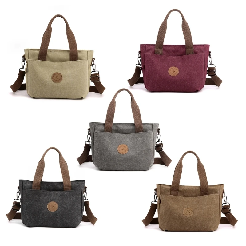

Stylish Canvas Shoulder Bag for Women Versatile and Durable Handbag for Travel Work and Daily Use