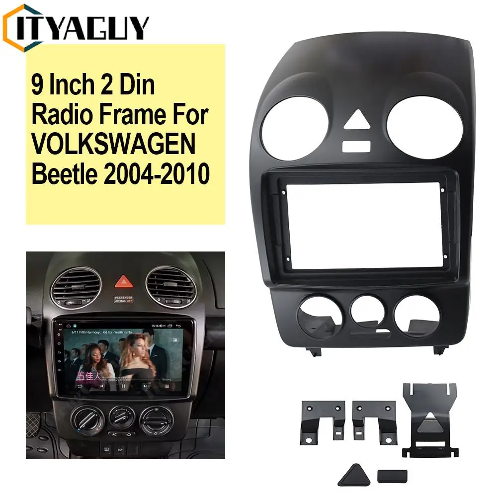 

9-дюймовый 2 din Автомобильный android dvd gps ABS пластиковый каркас для VOLKSWAGEN Beetle 2004-2010 экран Dask комплект Fascia Frame