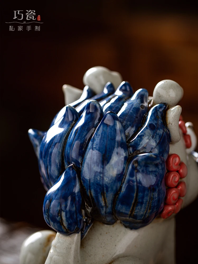 Курильница для благовоний с изображением дракона из кирина