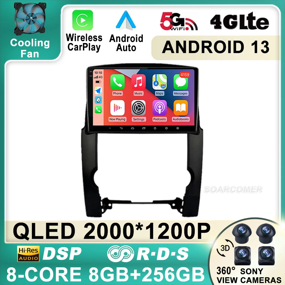 

Автомагнитола на Android 13 для KIA Sorento 2 XM Sedan 2009-2012, мультимедийный стерео видеоплеер, головное устройство с GPS-навигацией