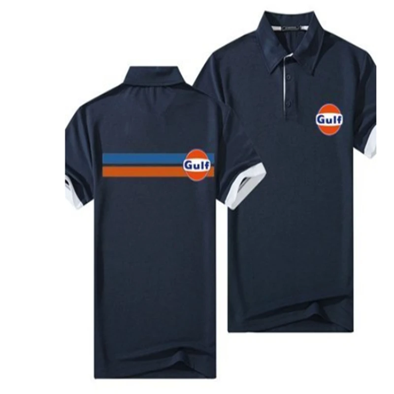 

Summer short Sleeve Polo Shirt men Gulf Turn-over Collar fashion casual Slim Breathable Solid Color men polo shirF