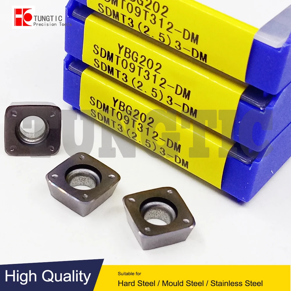 

SDMT09T312-DM YBG202 Milling Cutter CNC Tool Lathe Machining Tools Lathe Cutting Tool Metal Turning Tools Inserts SDMT 09T312