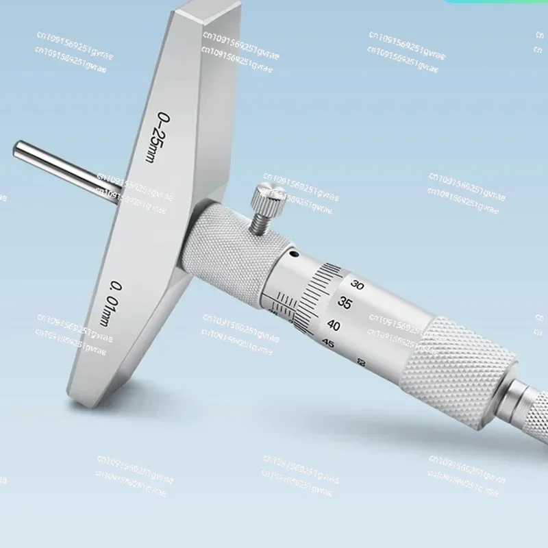 Micrómetro De Profundidad Vernier Alta Precisión Калибр 0-25мм 0 01 Tornillo