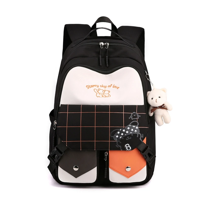 

Школьный рюкзак с несколькими карманами, нейлоновый рюкзак, повседневный рюкзак для подростков и молодежи