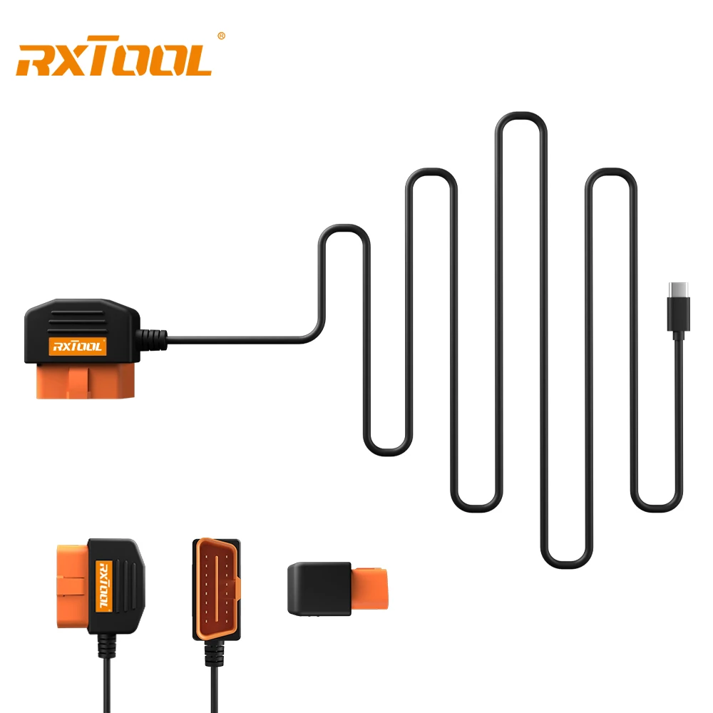 Многофункциональный адаптер питания RXCODE OBD2 12 В-5 В 16 4 фута поддерживает источник