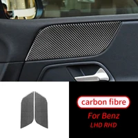 for mercedes benz b class w247 2019 2020 real carbon fiber front door panel decoration sticker car interior accessories
