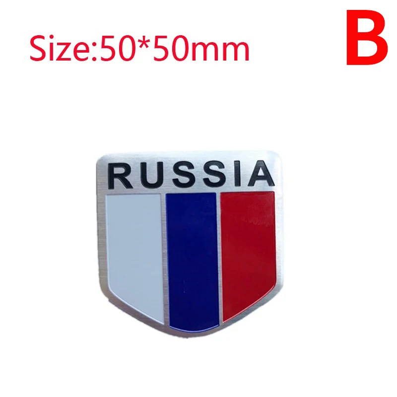 

Алюминиевый национальный флаг РОССИИ, карта автомобиля, мотоцикл, Стайлинг, значок, эмблема, наклейка, наклейка для LADA Chery BYD HAVAL Geely, аксессуары