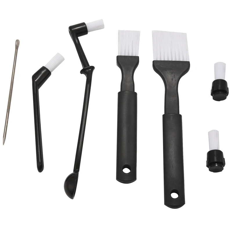 

7 Pcs Cleaning Brush Set, Practical Brush For Cleaning Coffee Machine, Coffee Grinder And Other Home Kitchen Accessories