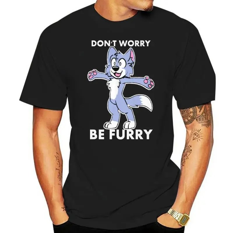 

Furry Fandom Don't Worry Be - Don't Classic Tagless Tee T-Shirt Personalized T Shirt Cool Printed Oversized Tshirt Clothing