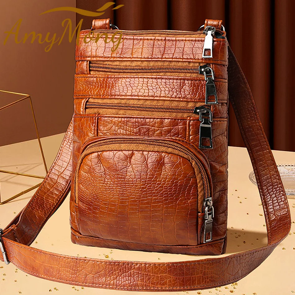 

Multi-pockets Casual Shoulder Bags Women's Retro Flap Handbag Purse Bags Female Crossbody Bag Luxury Sac A Main Bolsos