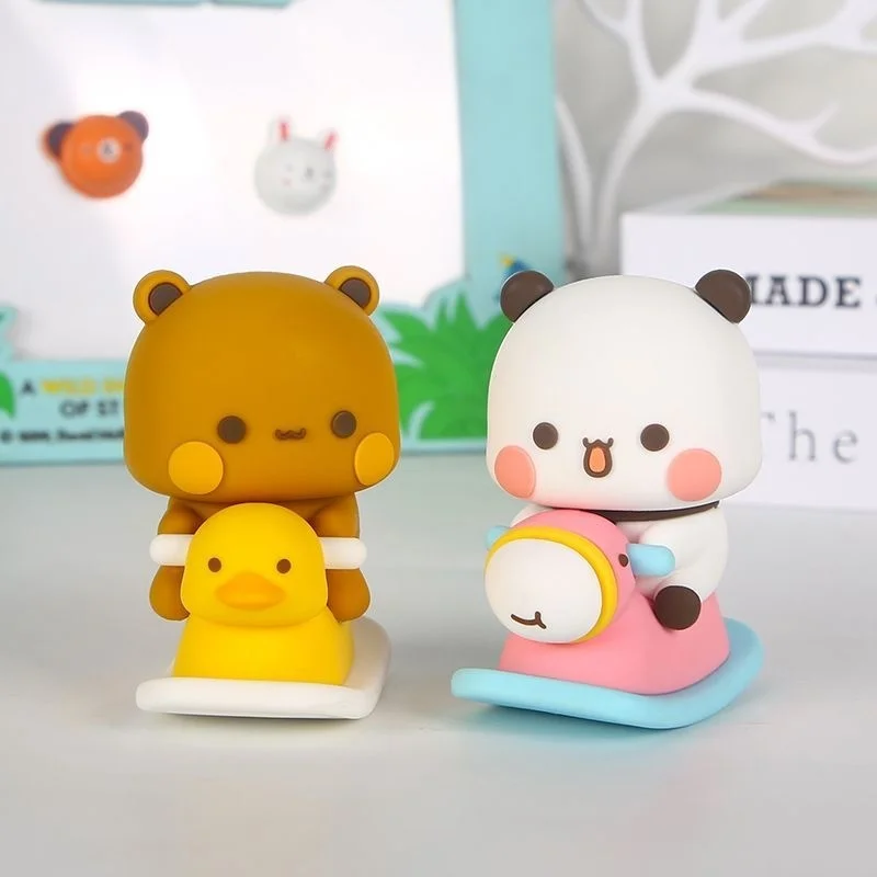 

Bubu And Dudu Anime Figure Model Exciting Collectible Kawaii Bear Panda Toy Doll Ornament Home Decor Birthday Gift For Kids