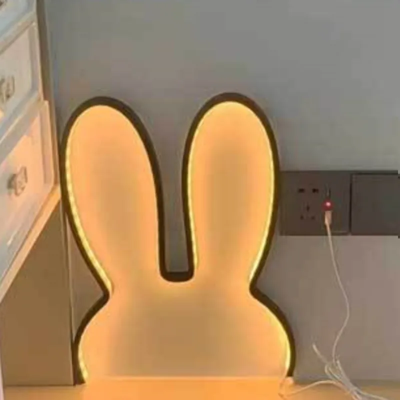 

Ночники в виде кролика с питанием от USB, лампа в виде Милого Животного, детская настольная лампа рядом с ребенком, ночник в спальню, праздничные подарки
