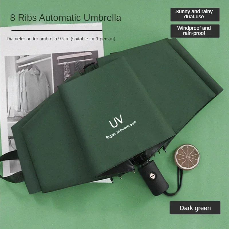 

Мини складной автоматический зонт от солнца и дождя