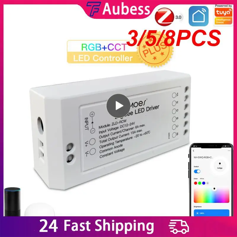 

3/5/8PCS 6 A Zigbee Lamp Switch Voice Control Light Control Relay Automation Modules Smart Life App Brightness Adjustable