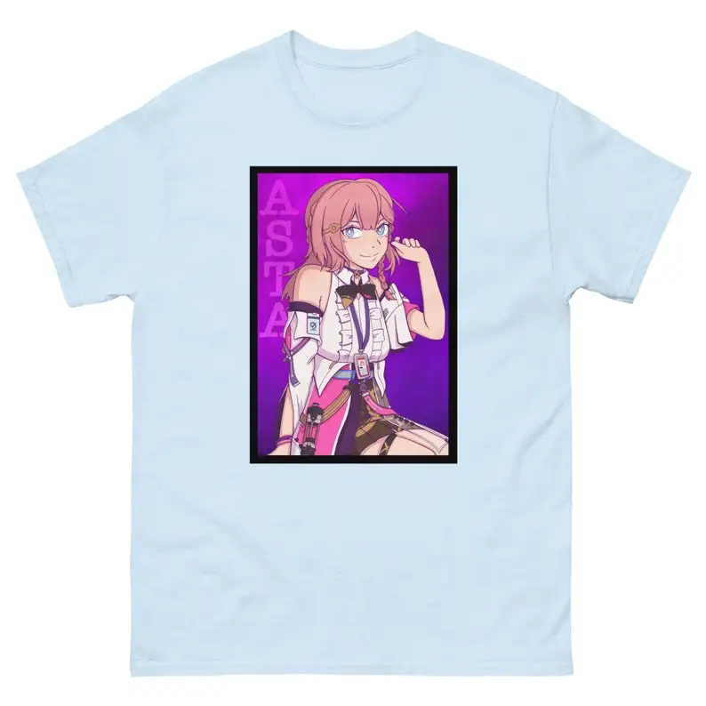 Футболка Asta Honkai со звездами и рейками футболка унисекс в стиле аниме Женская