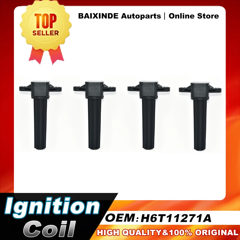 

1/4 шт. OEM H6T11271A H6T11271 6P2-82310-01-00 Катушка зажигания для Yamaha подвесной морской новый оригинальный автомобильный аксессуар