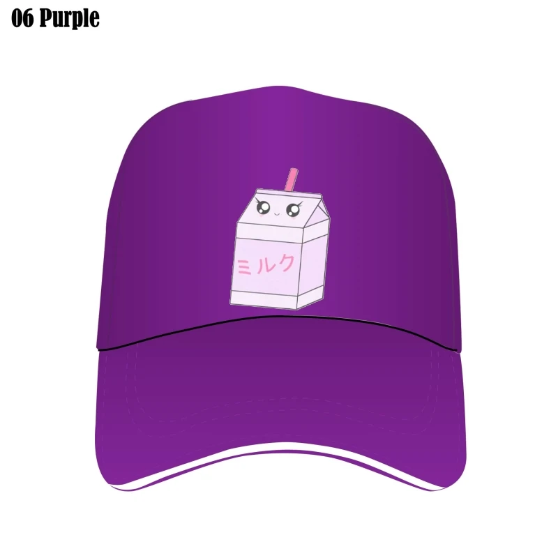 

Kawaii Bill Hats Milk Carton Men Custom Hat