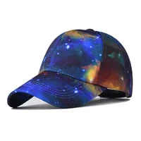 2022 new designed baseball cap for women men cotton print colorful starry sky galaxy snapback hats for men
