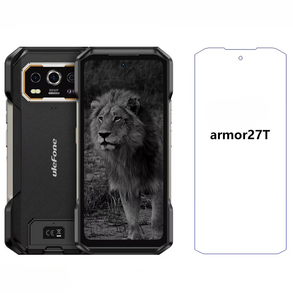 Фото Защитные пленки из закаленного стекла Clear HD для Ulefone Armor 27 27T Pro, защитная пленка 2.5D для Ulefone Armor 27TPro №1