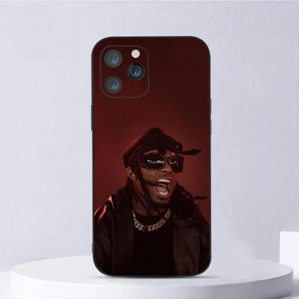 Чехол для телефона Playboi C-Carti Rapper iPhone 16 15 14 13 12 11 Plus Pro Max XS X XR SE Mini 8 7 мягкий