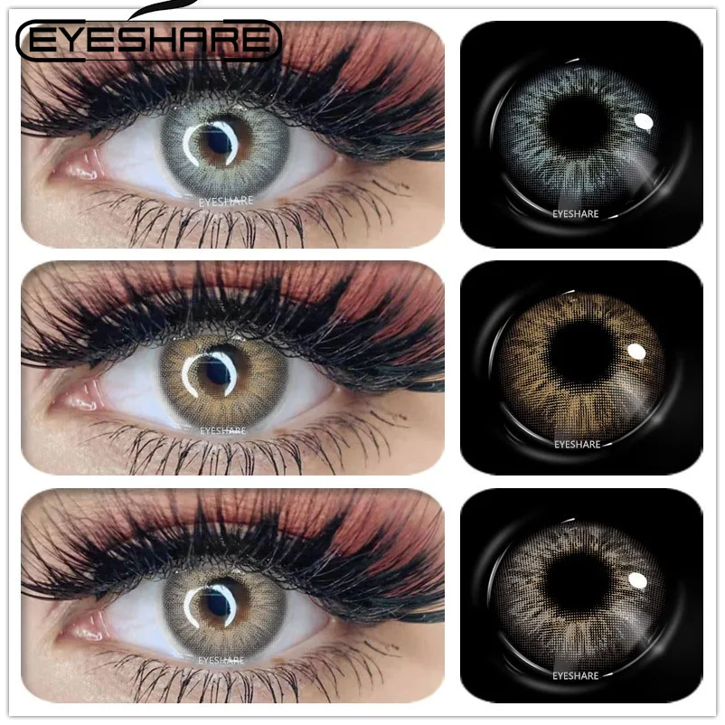 

Цветные контактные линзы для глаз EYESHARE, 2 шт., ежегодные цветные линзы для глаз, серия OMG, Косметика для макияжа, цветные линзы для глаз
