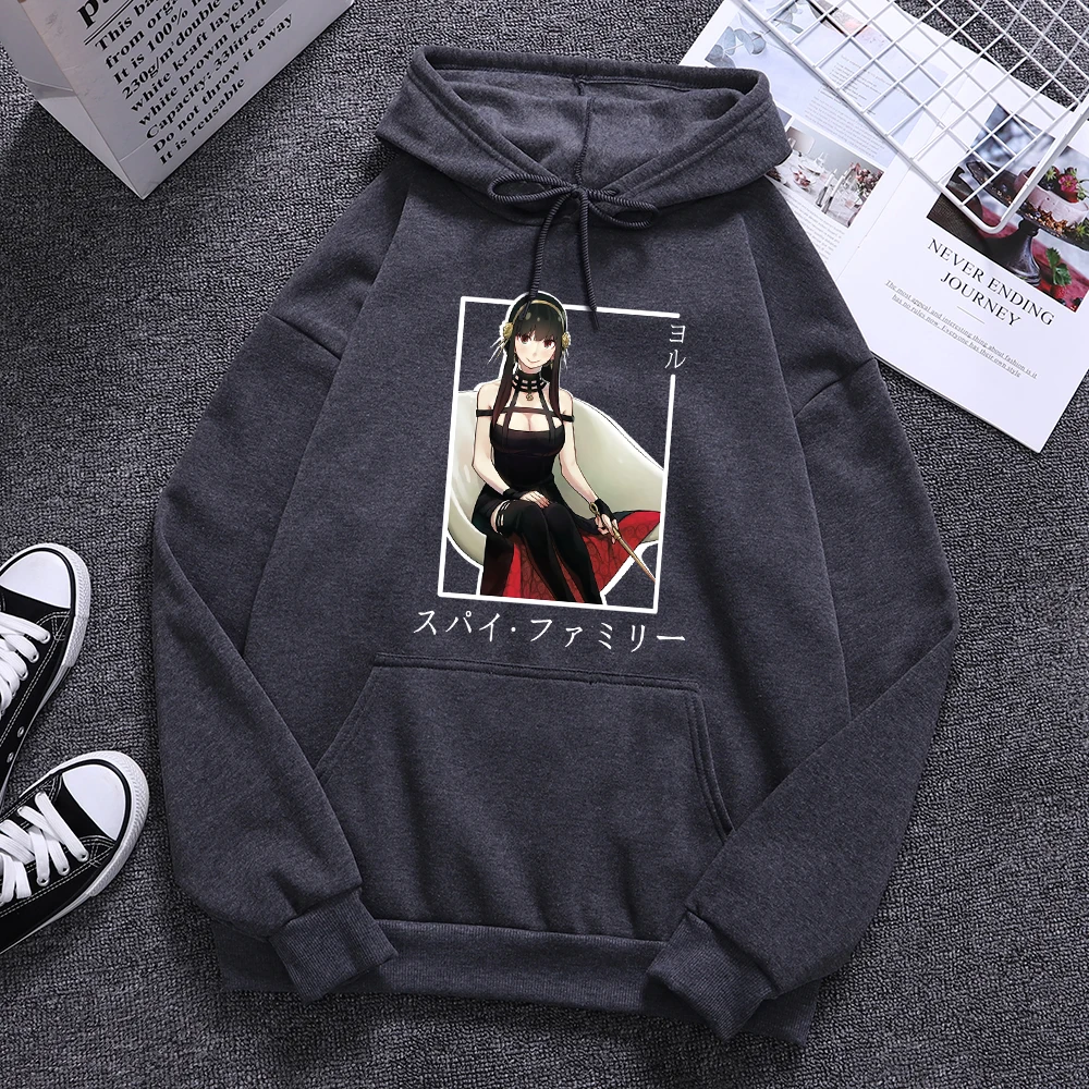 

Spy X Family Joel Sitting On The Sofa Hoodies Men Fashion Crewneck Streetwear Fleece Loose Clothes Autumn Casual Pocket Hoody