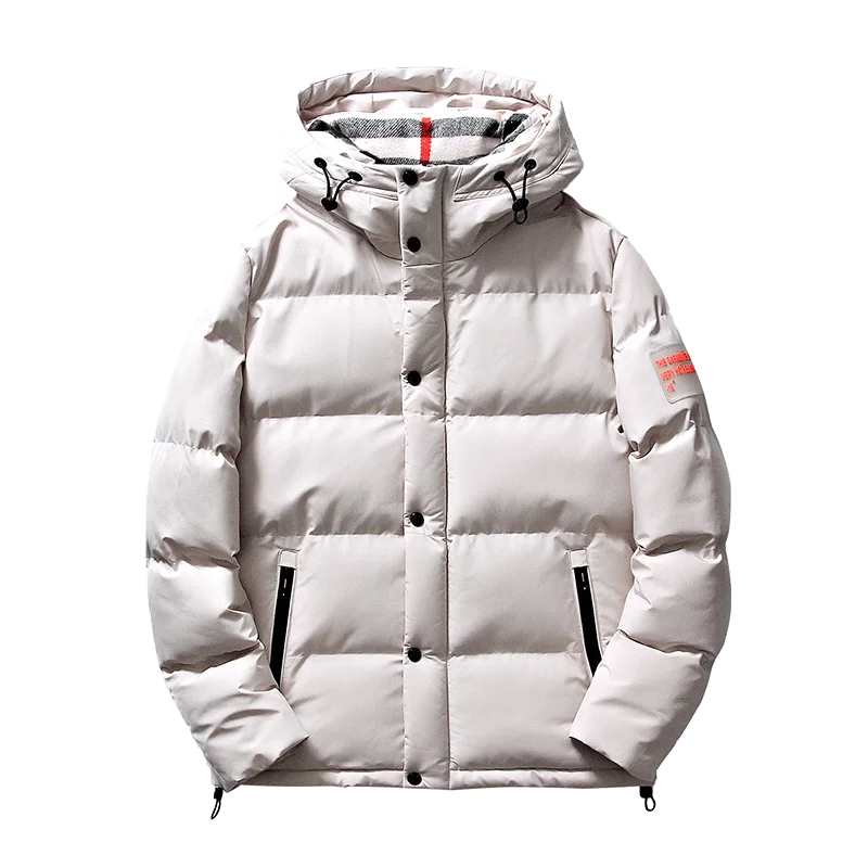Men Winter 2022 New Thickened Tide Brand Cotton-padded Jacket Youth Winter Coat Hooded Down Cotton Jacket Men