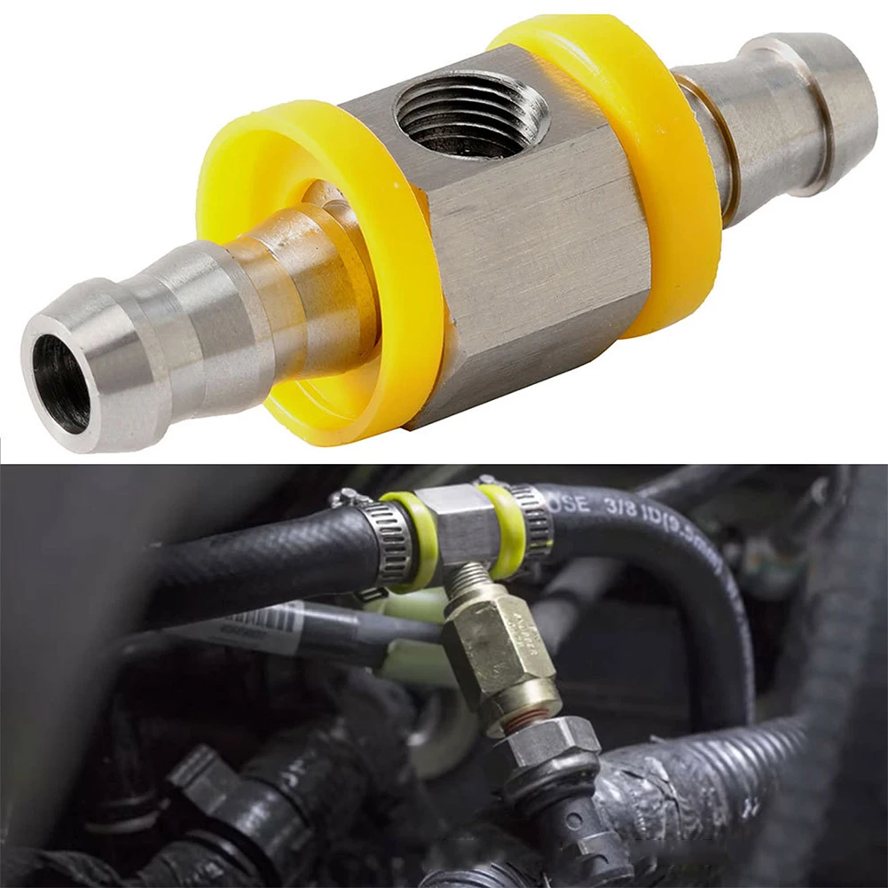 

3/8 Inch Car Fuel Pressure Line Gauge Sensor 1/8-27NPT Connector Replacement Kit Automobiles Parts Accessories