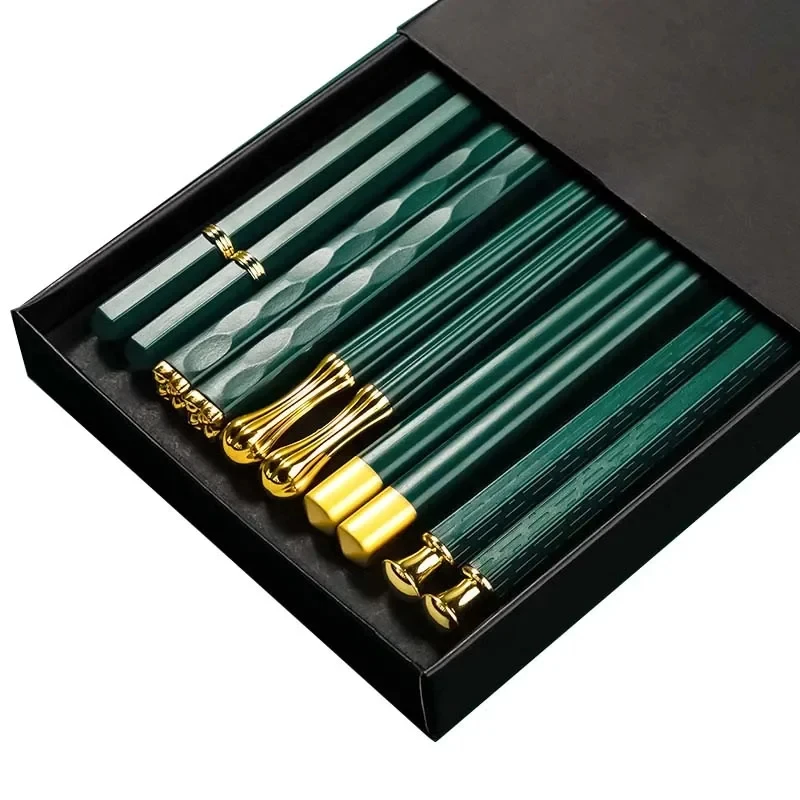 

Нескользящие палочки для еды Green Gold 5 пар
