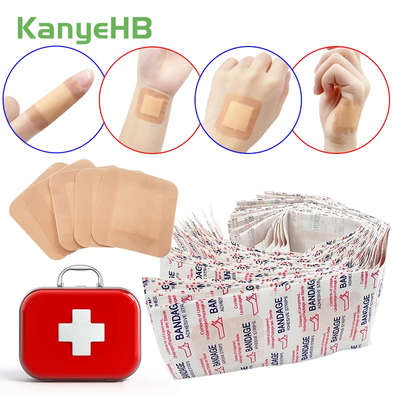 

50pcs Band-Aid Sterile Bandage Wound Medical Plaster Waterproof Band Aid Adhesive Tape Patch Family First Aid Kit Supplies A1582