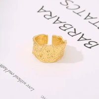 todorova simple style handmade irregular geometric ring for women retro trendy adjustable open ring female couple gift
