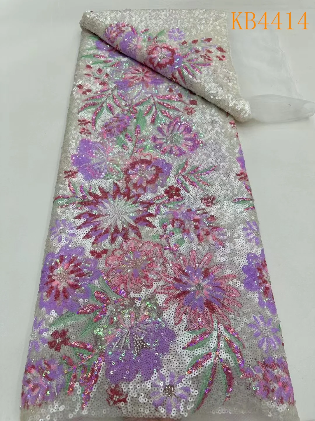 Нигерийская розовая последовательность французское сетчатое кружево новые