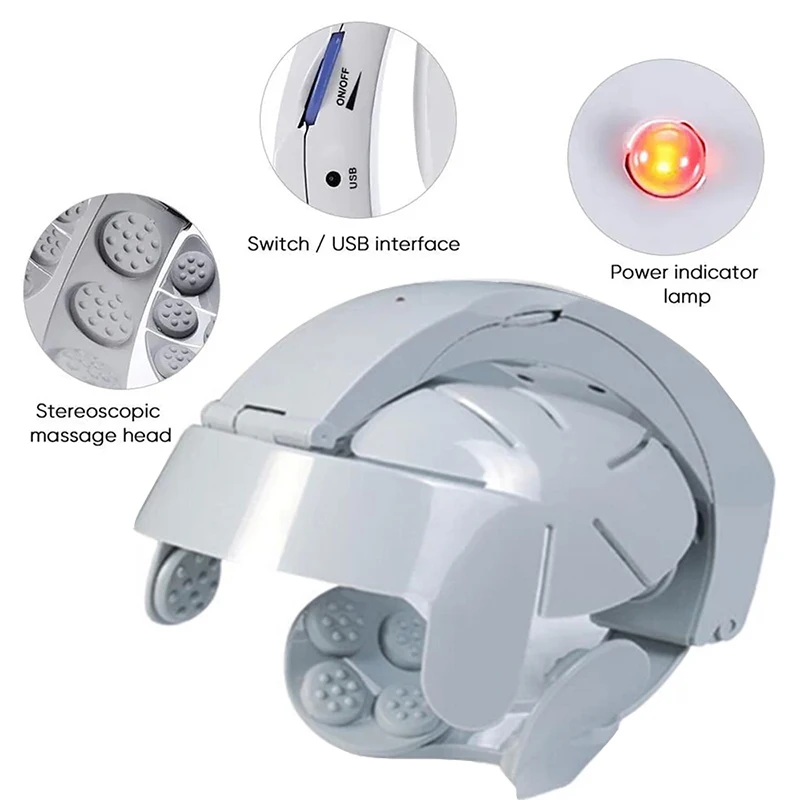 Многофункциональный вибрационный массажер для кожи головы электрический