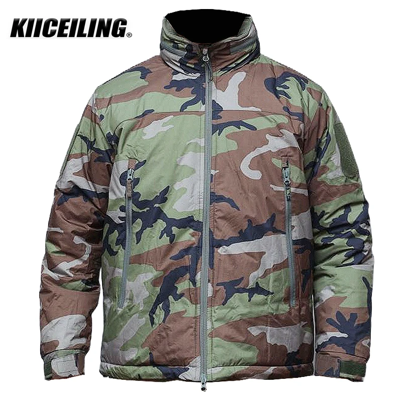 KIICEILING Polar L7 Military Tactical Down Jackets For Men Winter Warm Waterproof Windbreakers Hunting Hiking Parkas Coat Army