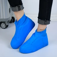 rain boots waterproof shoe cover silicone unisex outdoor solid waterproof non slip non slip wear resistant reusable shoe cover