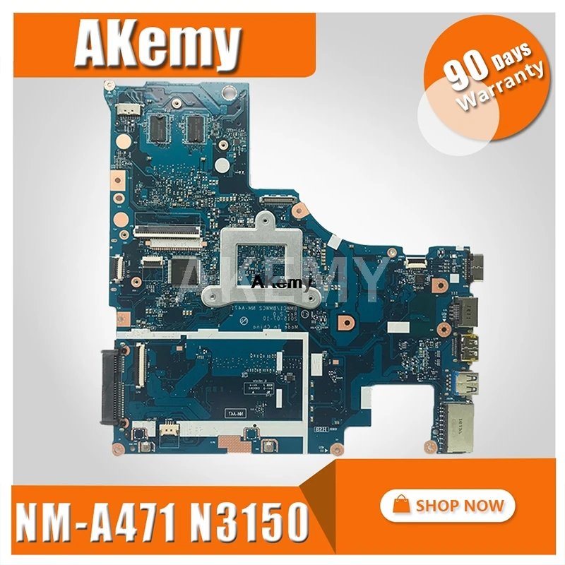 Placa-mãe para Lenovo 30015ibr Notebook Placa-mãe Cpu N3160 3150 Gt920m 1g Ddr3 100% Trabalho de Teste Bmwc1 Bmwc2 Nm-a471
