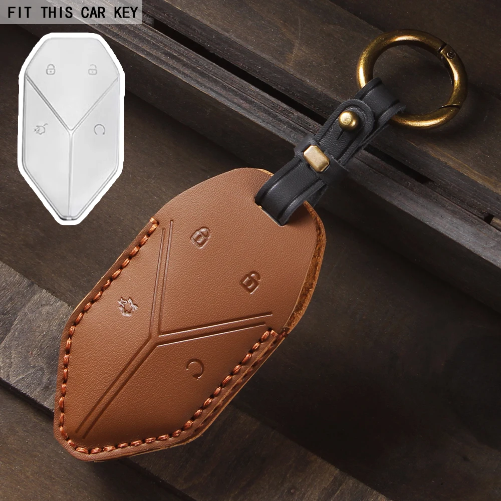 

Для BYD DM-I Formula leopard 5 8, кожаный чехол для автомобильных ключей, замшевый защитный чехол из алькантары, аксессуары