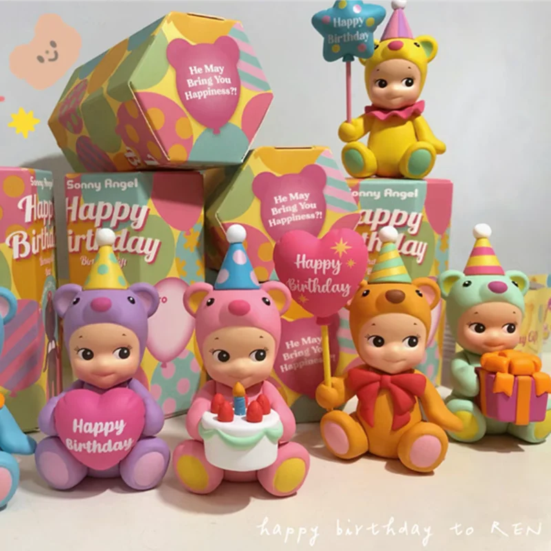 

Kawaii Sonny Angel Bear Star Balloon Anime Figure Birthday Present Statue Style Pvc Model Creative Mini Figure Cupid Doll Gift