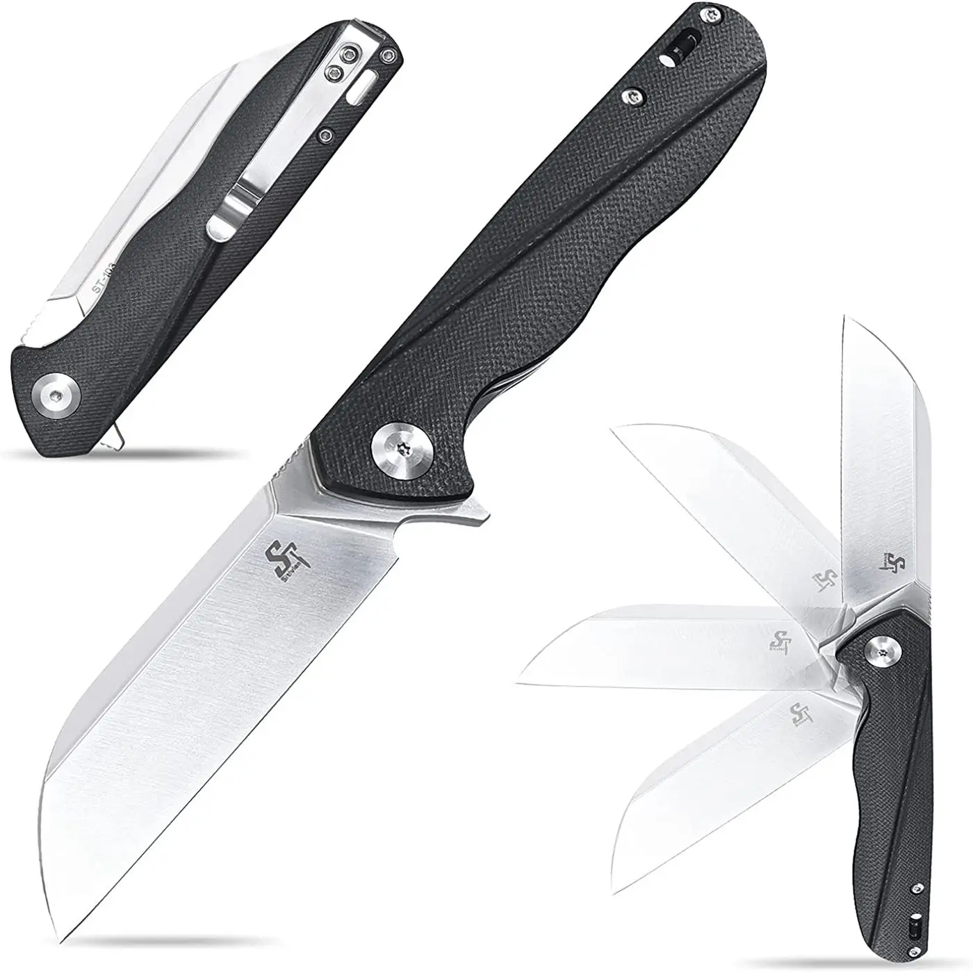 Sitivien ST103 Складной нож D2 Стальное лезвие G10/Micarta Ручка Карманный EDC Инструмент Ножи